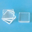 Clear acrylic tile for image jewelry, 20x20x4.8mm, 20pcs