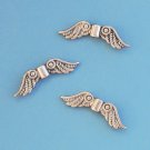 Angel wing beads, antiqued tibetan silver, 22x6.5mm, 20pcs