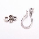 hook,clasp,antique,silver,colored