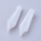 Plastic mold for epoxy resin,  facetted pendant/drop