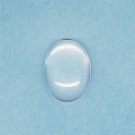 Clear magnifying glass cabochon, 18x25mm oval, 2pcs