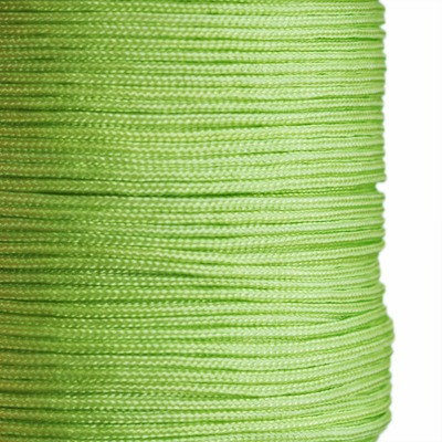 Syntetiskt silkessnöre, 1mm, ljusgrön, 5m