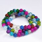 6mm round blass beads, mixed colors