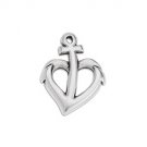 hope,love,anchor,pendant,antique,silver,,plated