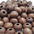 Round,brown,wooden,beads