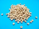 Wooden beads, 5x6mm rondelles, off white, 20g