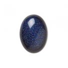 Cabochon, blue goldstone, 25x18mm oval. Sold individually.