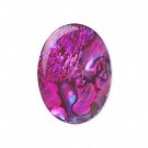Cabochon, paua shell, pink, 25x18x1.5mm oval. Sold individually.