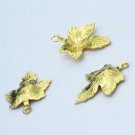 charm,pendant,leaf,gold