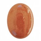 Cabochon, brun guldsten, 40x30mm oval, 1st