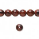 Mahogany Obsidian, 8mm round beads, 24pcs