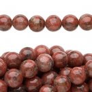 Sesam jasper, 8mm round beads, 24-25pcs