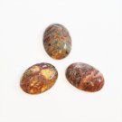 Cabochon, leopard jasper, 14x10mm oval. Sold individually.
