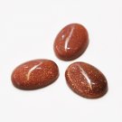 Cabochon, brown goldstone, 14x10mm oval. Sold individually.