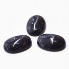 Cabochon, blue goldstone, 14x10mm oval. Sold individually.