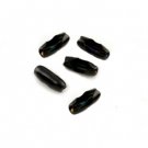 Kulkedjestängare, svart, 2.4 mm, 5-pack