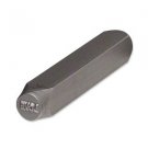 Design stamp punch, tempered steel, 6x2.5mm LOVE, 1pc