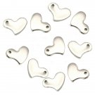 heart,charm,stainless steel
