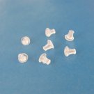 Earnut for earstuds, rubber, 5x4mm, 10pcs or BIG PACK
