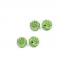 rhinestone,beads,4mm,green,