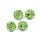 rhinestone,beads,8mm,green