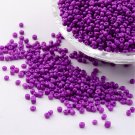 Seed beads, 2mm, Opaque Dark Violet, 50g