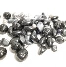 czech, coated,glass,beads,grey