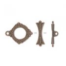 Toggle-lås för smyckestillverkning,  antikt kopparfärgat