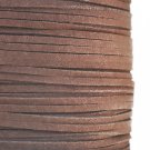 Band av mockaimitation, 3x1.4mm, chokladbrun, 3m