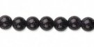 Bead, blue goldstone, 6mm round. Sold per strand approx 64-65pcs