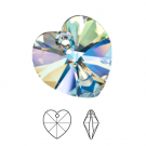 preciosa,MC pendant,heart,10mm,crystal,AB