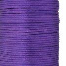 Satin cord, rattail, 2mm, purple, 5m
