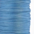 Satinsnöre rattail, 2mm, blått, 5m