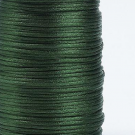 Satin cord, rattail, 2mm, dark green, 5m