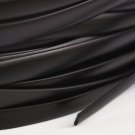 Flat rubber cord, 10x2mm, black, 1m