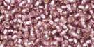 TOHO seed beads, storlek 11/0 (2.2mm), Silver-Lined Lt Amethyst, 10g
