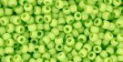 TOHO seed beads, storlek 11/0 (2.2mm), Opaque-Frosted Sour Apple, 10g