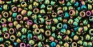 TOHO seed beads, storlek 11/0 (2.2mm), Higher-Metallic Iris Olivine, 10g