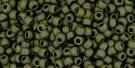 TOHO seed beads, storlek 11/0 (2.2mm), Matte-Color Dark Olive, 10g