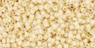 TOHO seed beads, storlek 15/0 (1.5mm), Opaque-Pastel-Frosted Egg Shell, 5g