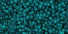 TOHO seed beads, storlek 15/0 (1.5mm), Transparent-Frosted Teal, 5g