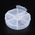 Plastic bead container, 6 Compartments, about 8cm in diameter, 2cm high, 2pcs