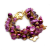 Bead cap, petal, 6x6mm, gold-coloured, 50pcs