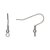 Ear,hooks,perpendicular,loop,stainless,steel