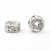 rhinestone,beads,6mm,silver,plated,stainless,steel