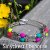 Memory wire bracelet with neon fire-polished beads
