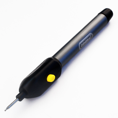 Engraving tool, battery powered, includes two replaceable AAA batteries.></a></div><div class=