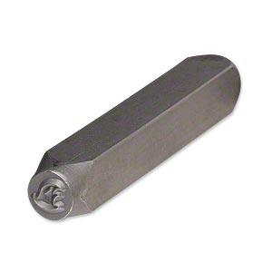 Design stamp punch, tempered steel, 5.5mm eagle head, 1pc