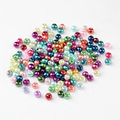 Bead mix - Carnival, 3-4mm glass pearls, 10g - about 105 beads></a></div><div class=