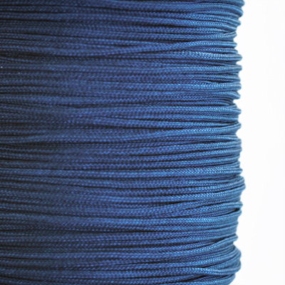 Syntetiskt silkessnöre, 1mm, blå, 5m
